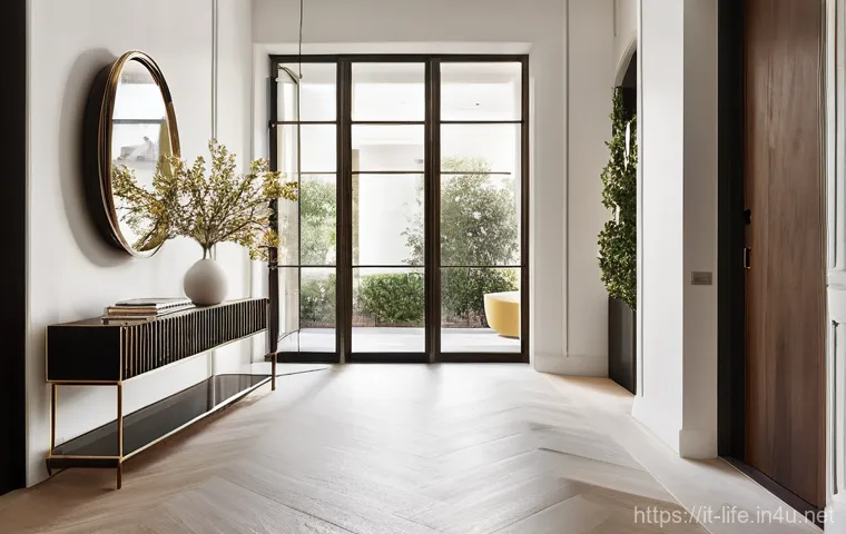 최신 스마트 홈 기기 추천 - **Prompt:** A serene and stylish Italian family living room during the evening. A young couple and t...