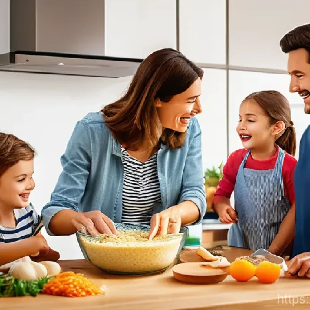 다기능 요리 도구 추천 - A bright, clean, and modern Italian kitchen. A sleek, silver multi-function food processor stands pr...